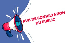 Avis d'ouverture de consultation paralélisée du public