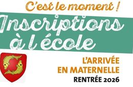 INSCRIPTIONS ÉCOLE MATERNELLE - RENTRÉE 2026